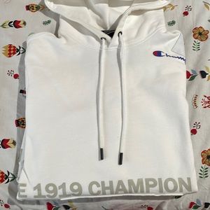White champion hoodie